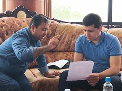 Переговоры с заказчиками из Узбекистане относительно линии розлива воды в тару емкостью 5л/10л